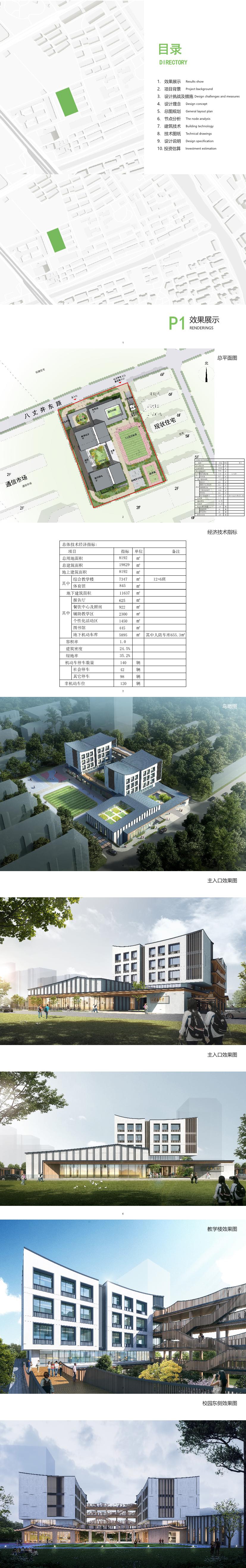 5 2022 杭州八丈井东中学建筑设计方案设计汇报文本.page009.Page1 10