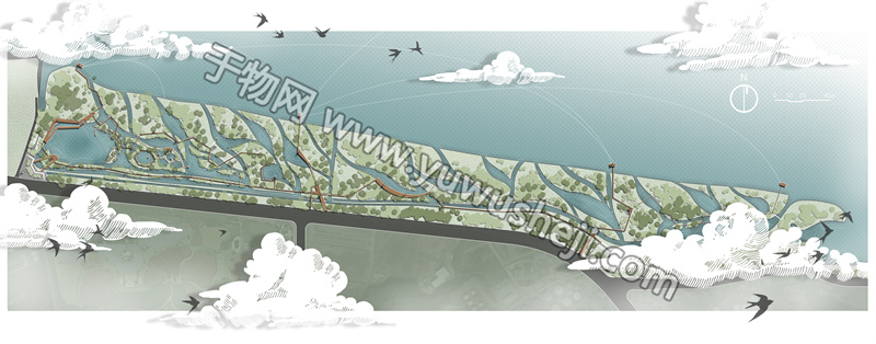 237竞赛风湿地公园彩平图